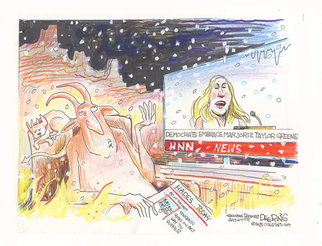 Editorial cartoon for Nov. 20, 2025